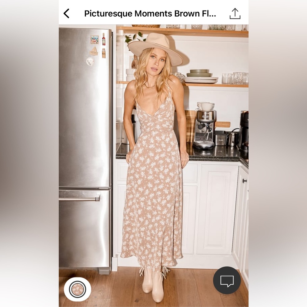 Lulu brown floral dress